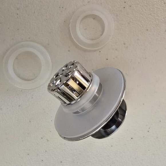 Bathroom Sink Pop Up Drain Stopper & Hair Catcher Filter Universal Plug - NEW - Picture 4 of 4